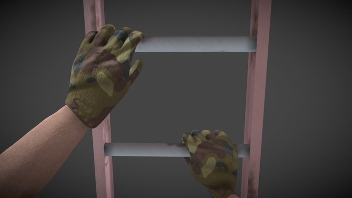 Modern Animated FPS Weapons - Ladder 3D Model