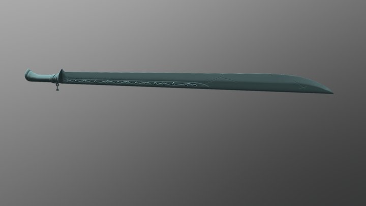 Elven Sword 3D Model