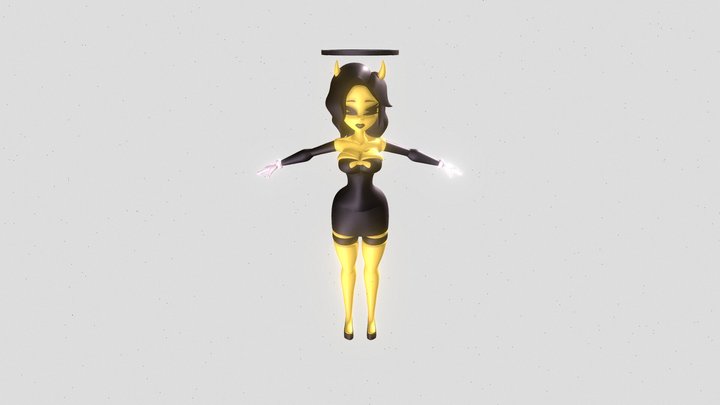 Alice Angel blender 3D Model