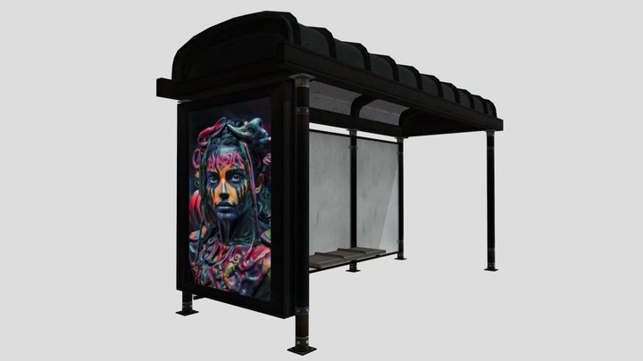 BUS STOP THE LAST DAY AGW FILMS 3D Model