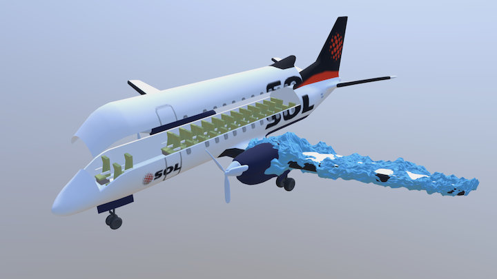3D Max: Avion 3D Model