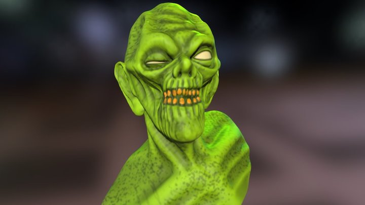 Horror Comic Ghoul 3D Model