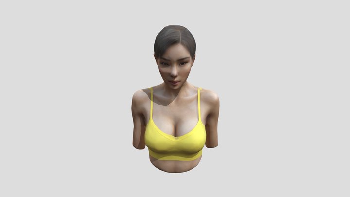 Beautiful Asian Female 3D Model