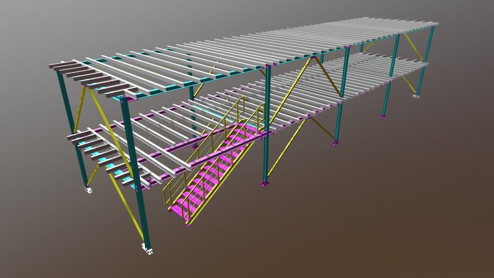 Structura Platforma 3D Model