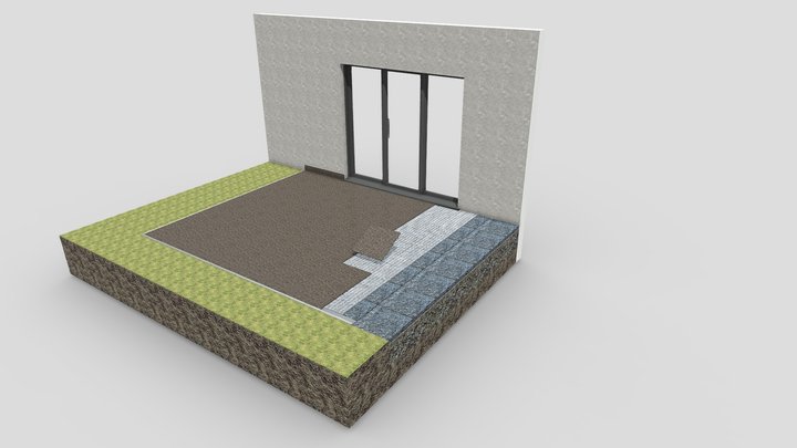 RENOfloor Terrassen Aufbau 3D Model