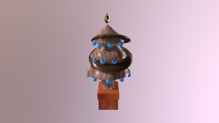 Christmas Tree Finished UV - FBX 3D Model