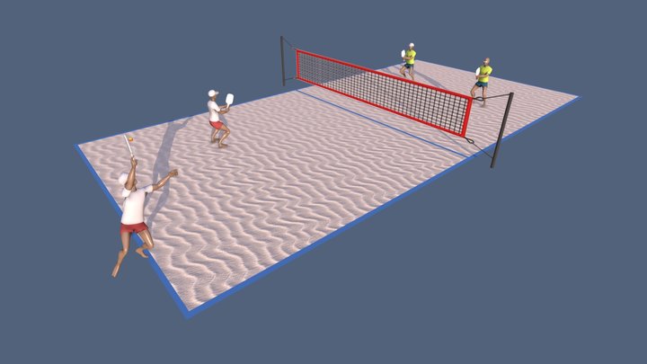 Beach-Tennis - CONCEPT 3D Model