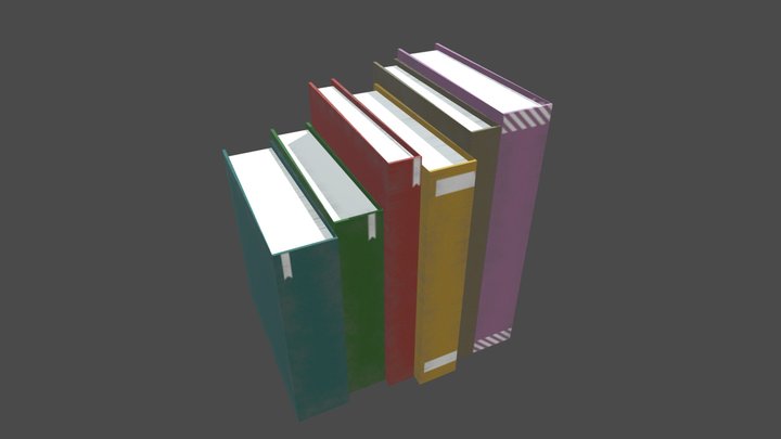 Books 多本書 3D Model