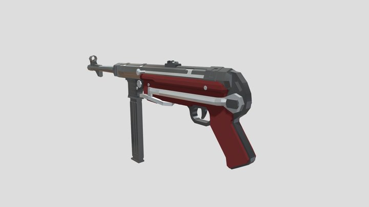 MP40 - Low poly 3D Model