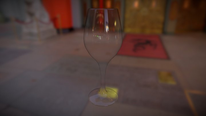 Wine Glass 3D Model