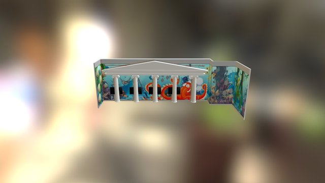Zricenina chramu nahled 3D Model