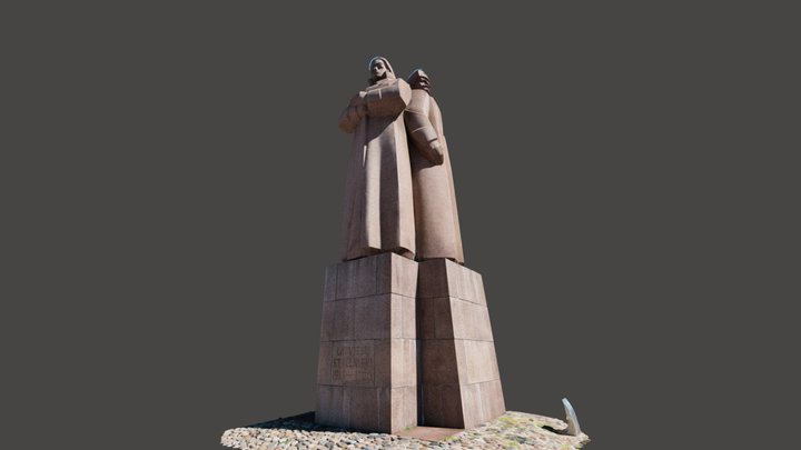 Monument to Latvian archers 3D Model