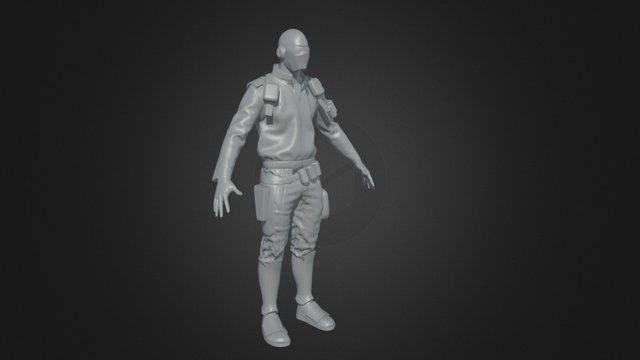Soldier76_Blocking 3D Model