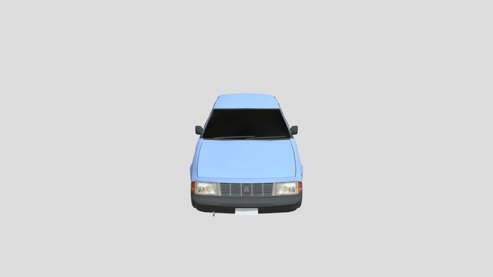 Moskvich 2141 (Triangelated) 3D Model