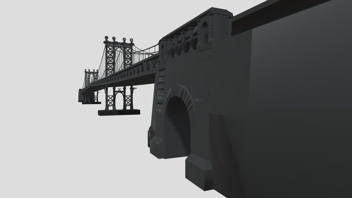 Manhattan Bridge 3D Model