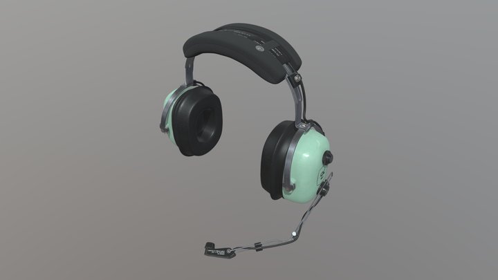 DavidClark H1036 Headset 3D Model
