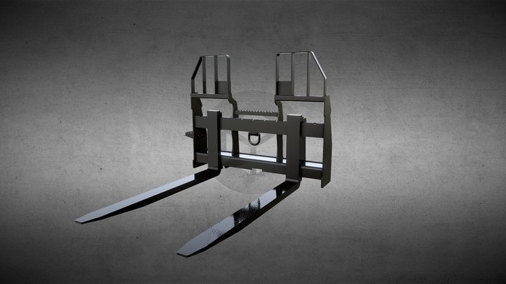 Bradco SS Walk-Thru Forks 3D Model