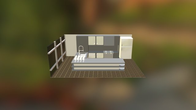 Kitchen Set 3D Model