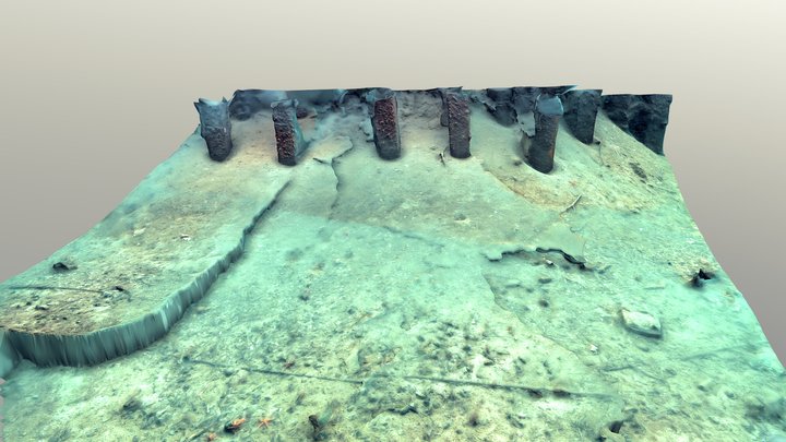 Strandveikaia sea floor (Nyhavna, Trondheim) 3D Model