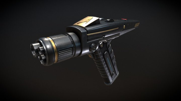 Star Trek Discovery Type2 Phaser - Clean version 3D Model