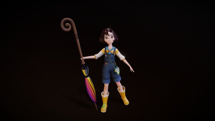 Sophie (Cartoon Project) 3D Model