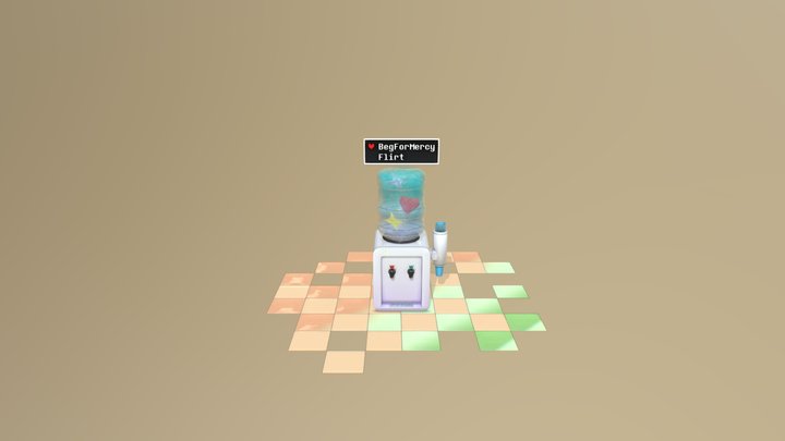 Deltarune-WaterCooler 3D Model