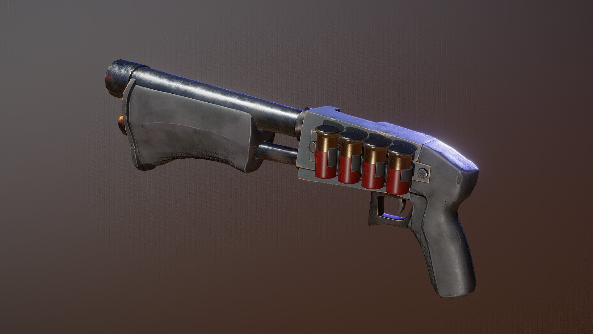 Stylized Shotgun - 3D model by IdiWork [bfc6c4b] - Sketchfab