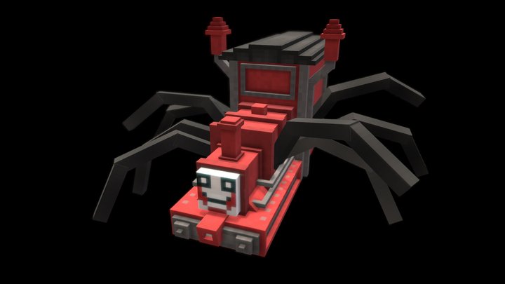 Choo Choo Charles - Minecraft Version 3D Model