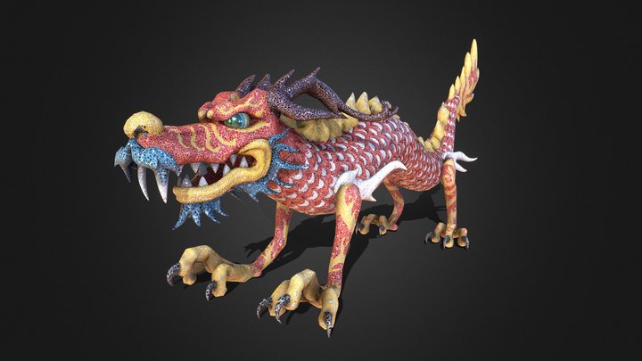 Dragon Ceramic 3D Model