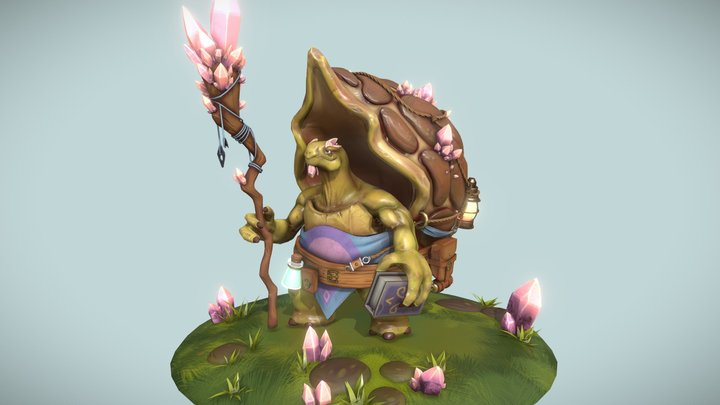 Grandpa Turtle - Stylised Character 3D Model