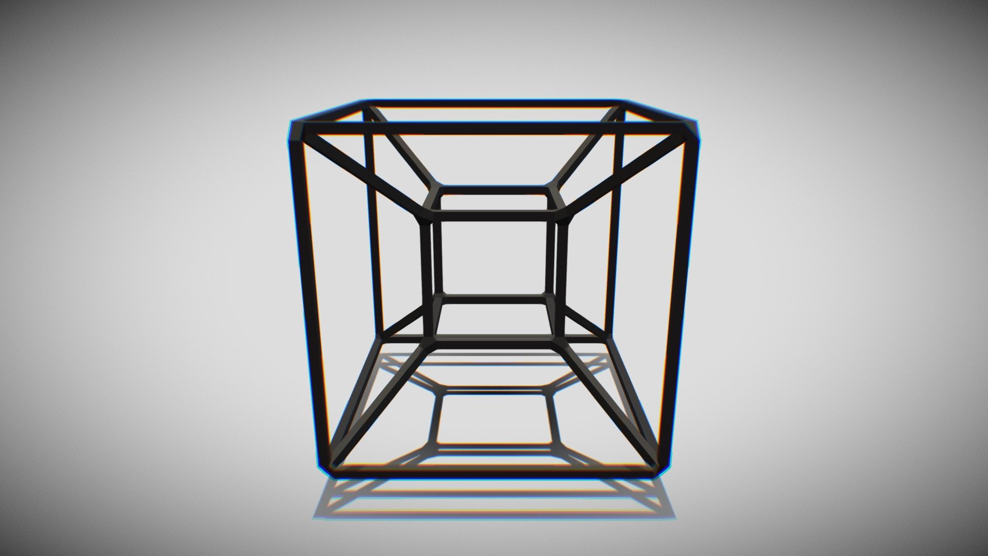Tesseract Shadow Illusion 3December Challenge Download Free 3D 