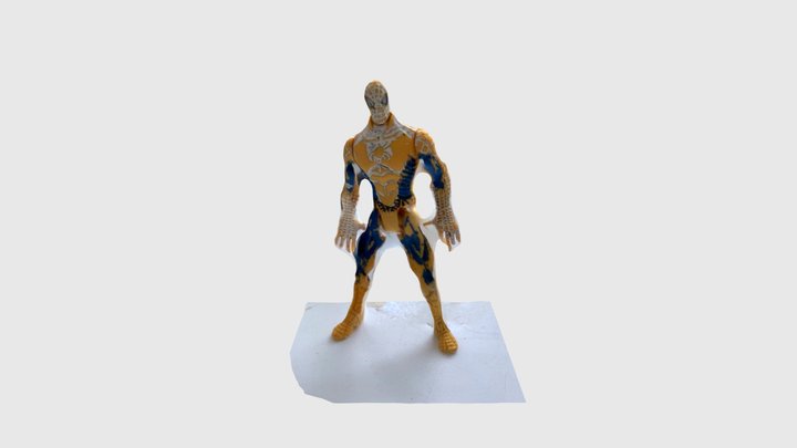 Spider-Man action figure raw scan 3D Model