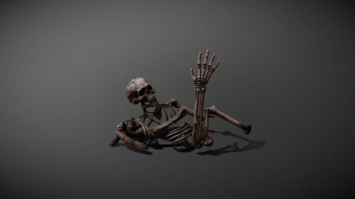 Stylized Relaxing Skeleton Prop Pack