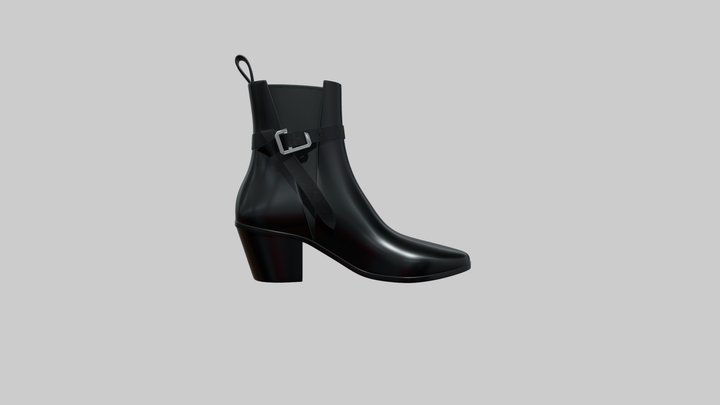 Tyler Ankle Boots 3D Model