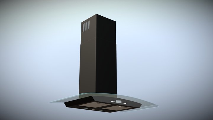 Kitchen Hood Model 3D Obj 3D Model