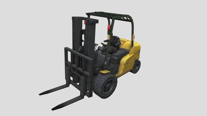 Forklift 3D Model 001 3D Model