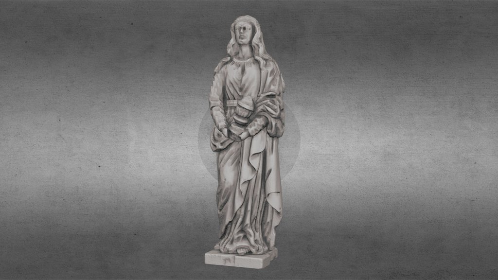 Kiss-Szakács Crucifix (statue part scan)