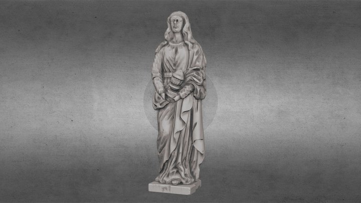 Kiss-Szakács Crucifix (statue part scan) 3D Model