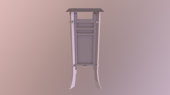 Japanese style lantern 3D Model