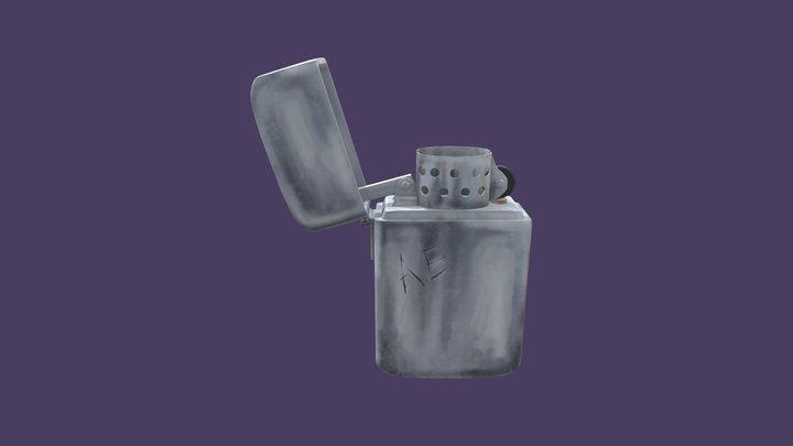 Metal Lighter 3D Model