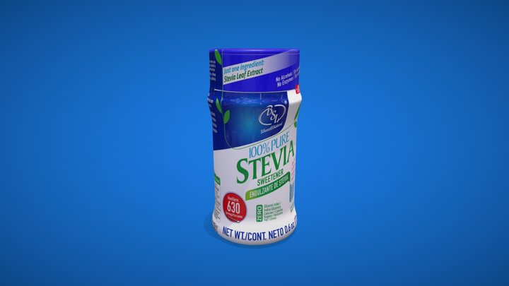 Stevia Sweetener 0.6oz 3D Model