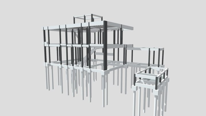 Projeto estrutural S.A. 3D Model