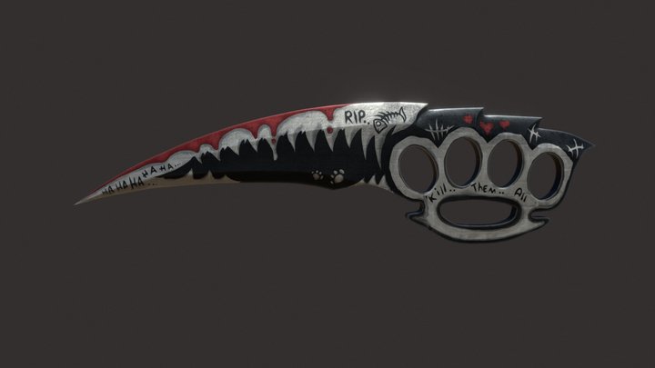 Knuckle Knife - Psycho 3D Model
