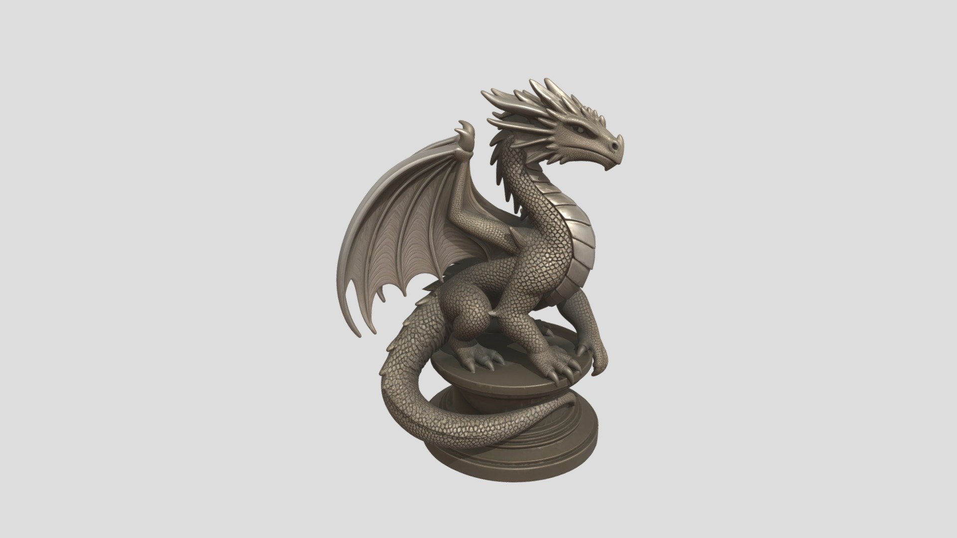 Dargon Statue — Sketchfab embed 3D viewer