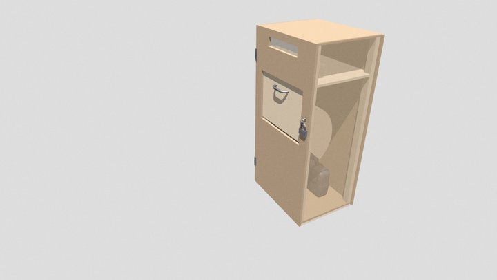 Lost found container animation test 3D Model