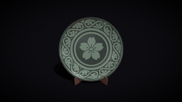 Plate And Stand 3D Model