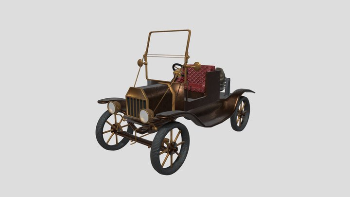 Steampunk Ford Model T 3D Model