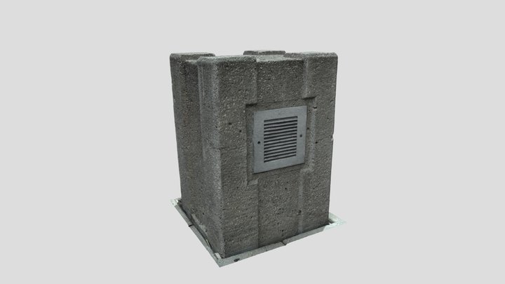 Industrial Street Air Duct 3D Model