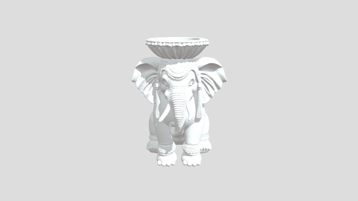 Ganesh Elephant Planter – 3D Model 3D Model