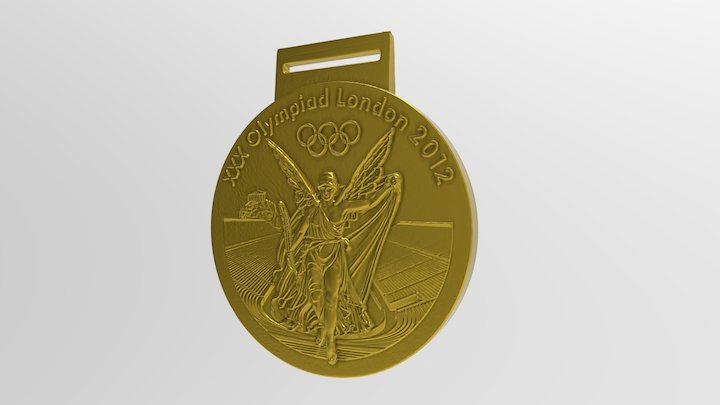 Olympic Gold Medal London 3D Model